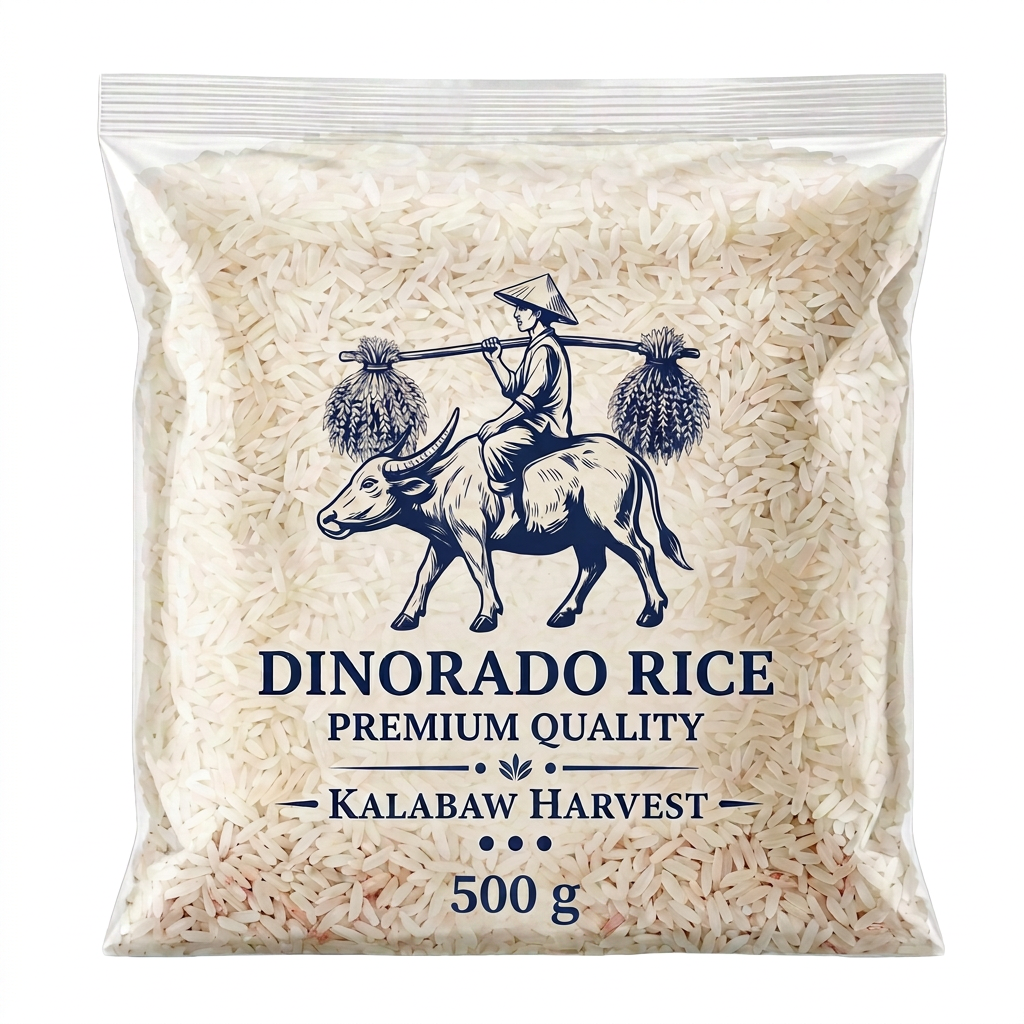 Kalabaw Harvest Dinorado Rice 500 g retail pouch