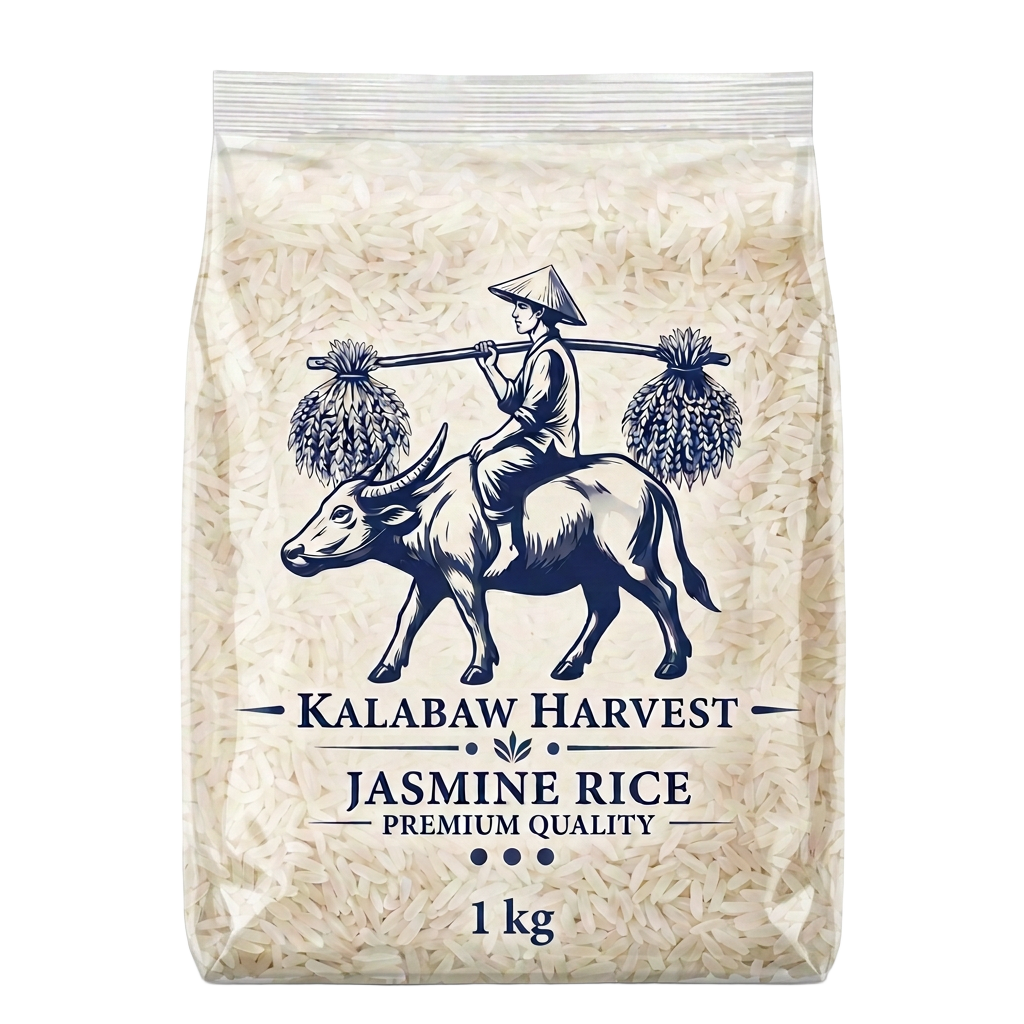 Kalabaw Harvest Jasmine Rice 1 kg retail pouch